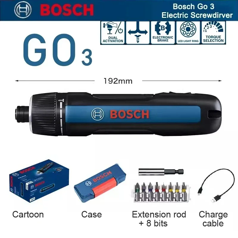 Power Tools Set - Bosch GO 3 Electric Screwdriver Set