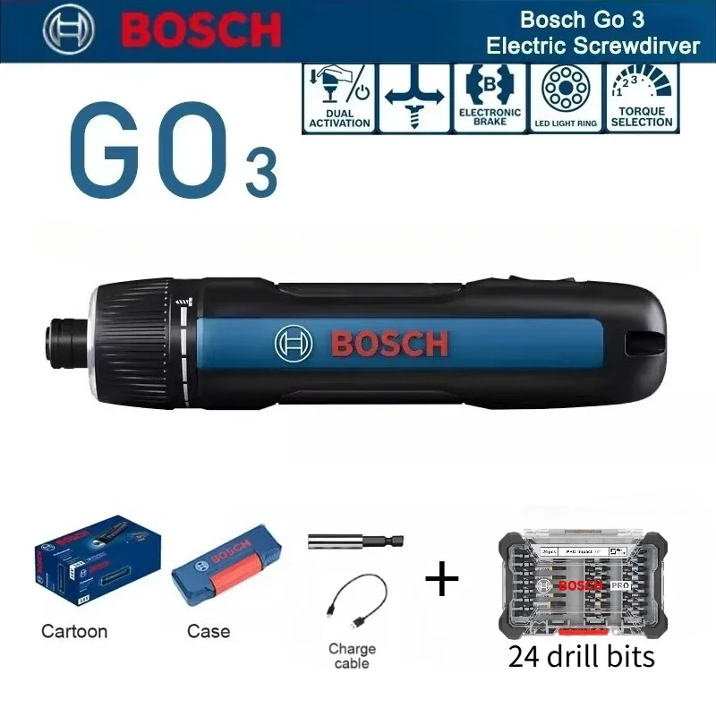 Power Tools Set - Bosch GO 3 Electric Screwdriver Set