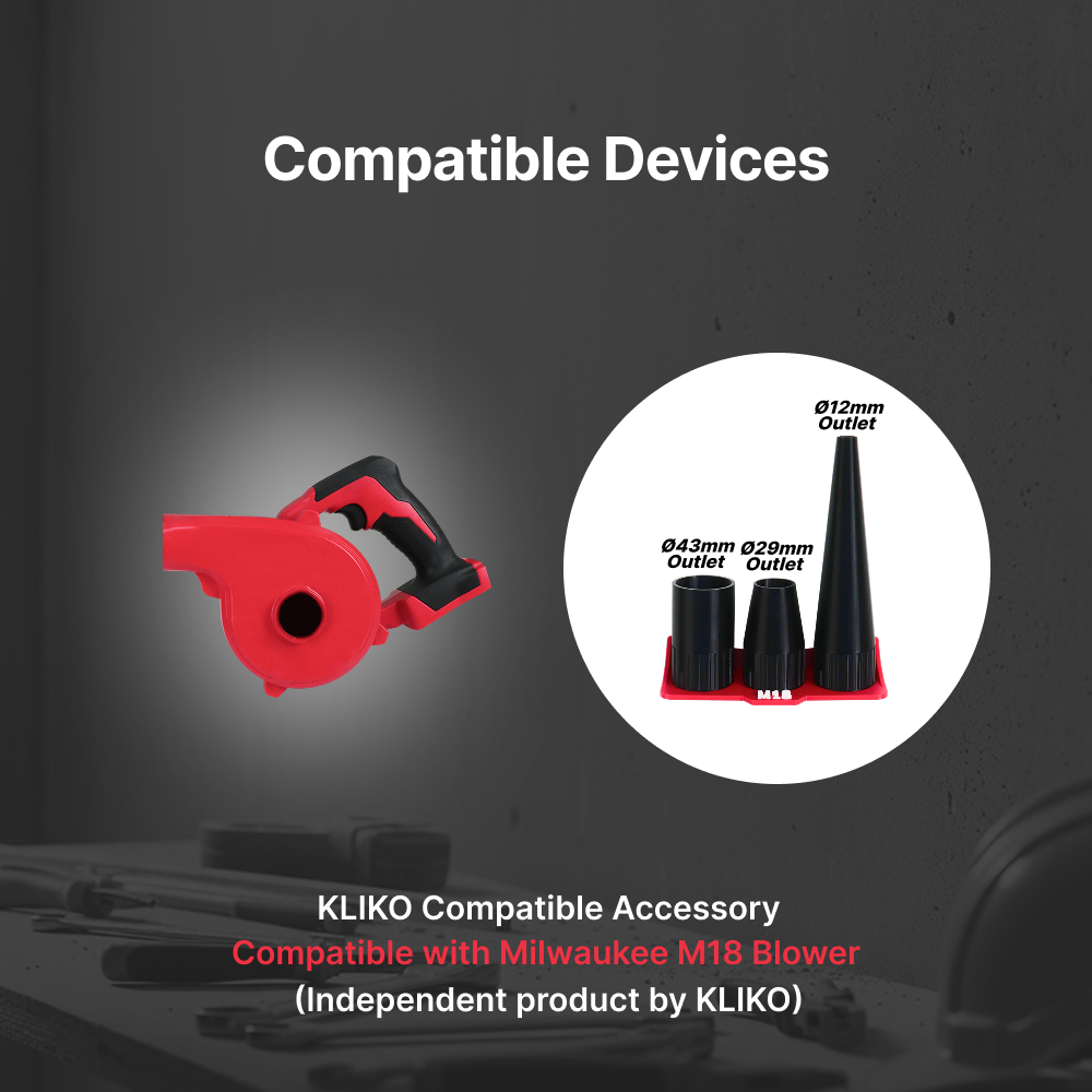 Blower Nozzle 3-Piece Set With - Milwaukee Drill M18 Fuel 评论和价格