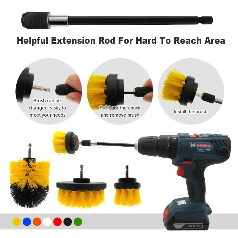 Electric Cleaning Brush Drill  - Power Tools Yellow 评论和价格