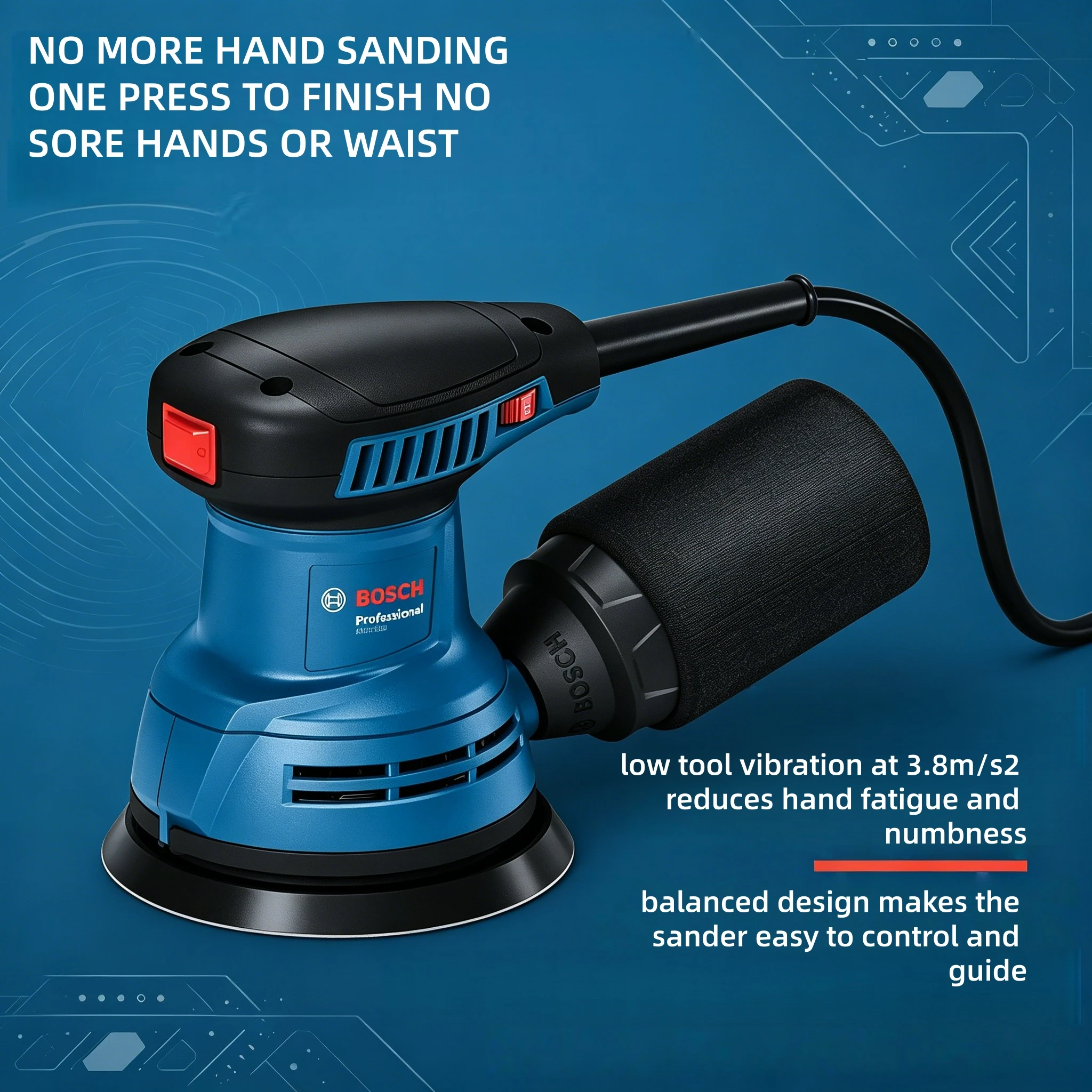Bosch GEX125 280W Power Orbita - Power Tools Jobs 评论和价格