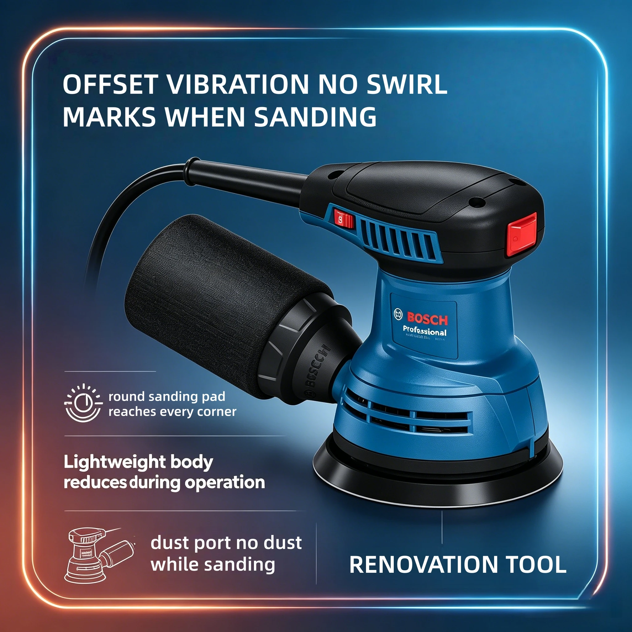 Bosch GEX125 280W Power Orbita - Power Tools Jobs 评论和价格