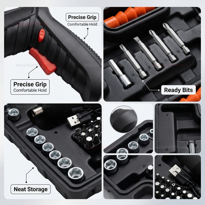 47Pcs Rechargeable Electric Sc - Power Tools Battery Repair 评论和价格