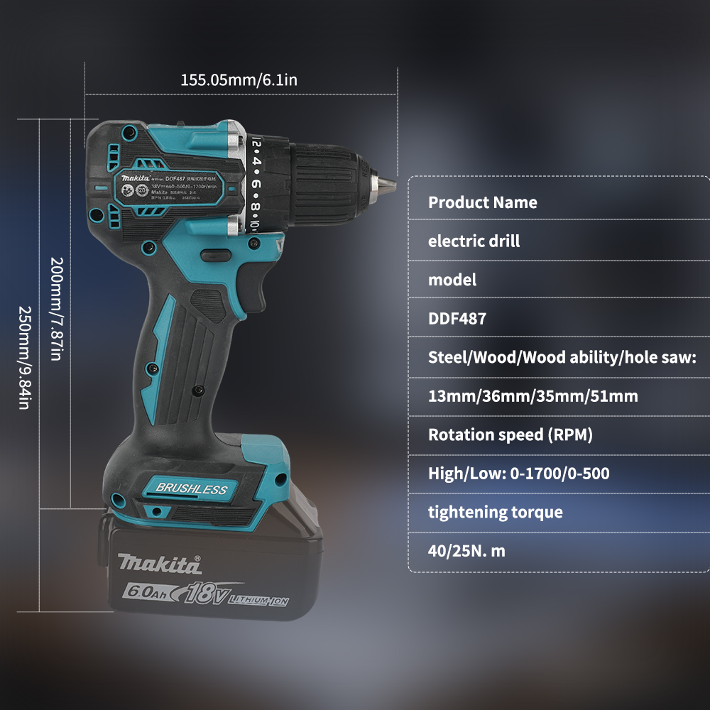 18V Brushless Cordless Drill 4 - Power Tools Safety 评论和价格