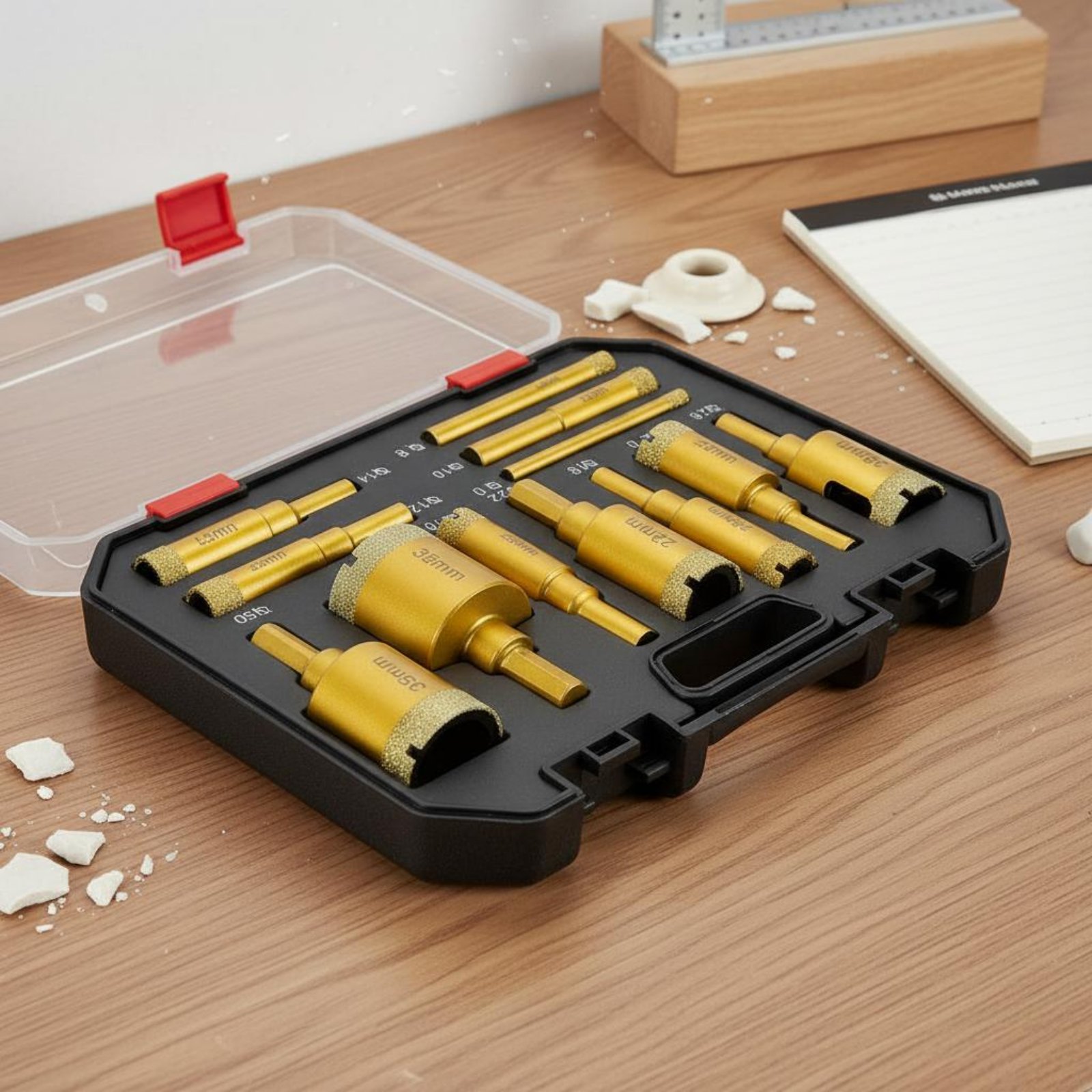 12 Pieces Brazed Crystal Drill - Power Tools Set 评论和价格