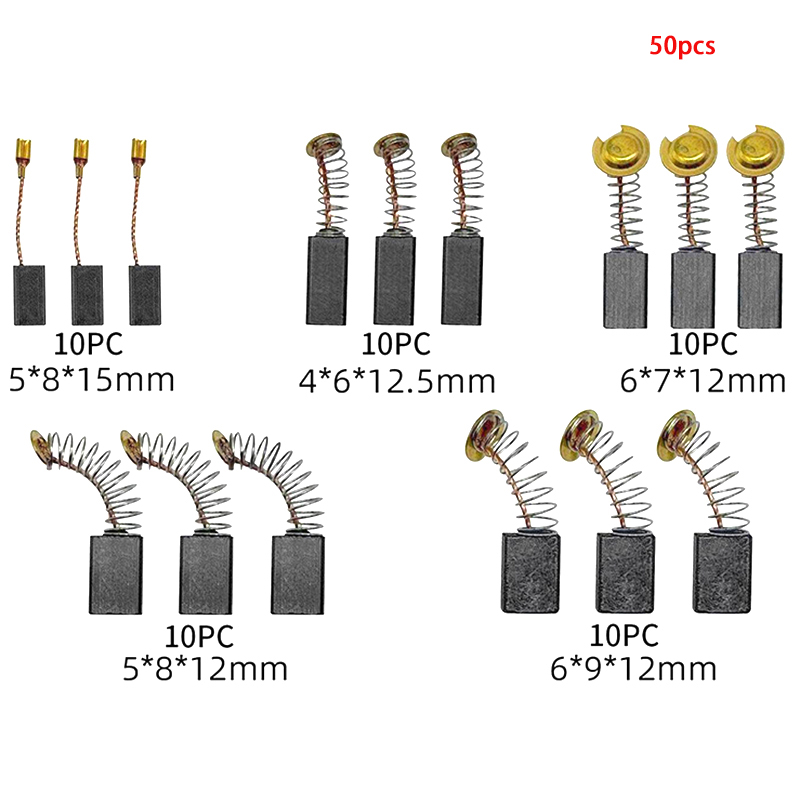 50Pcs Carbon Brush Replacement - Power Tools Carbon Brush 评论和价格