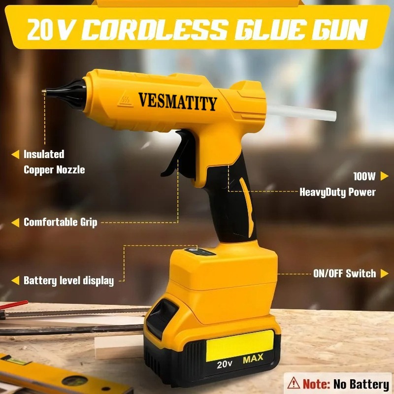 VESMATITY Electric Hot Glue Gu - Power Tools Battery Repair 评论和价格