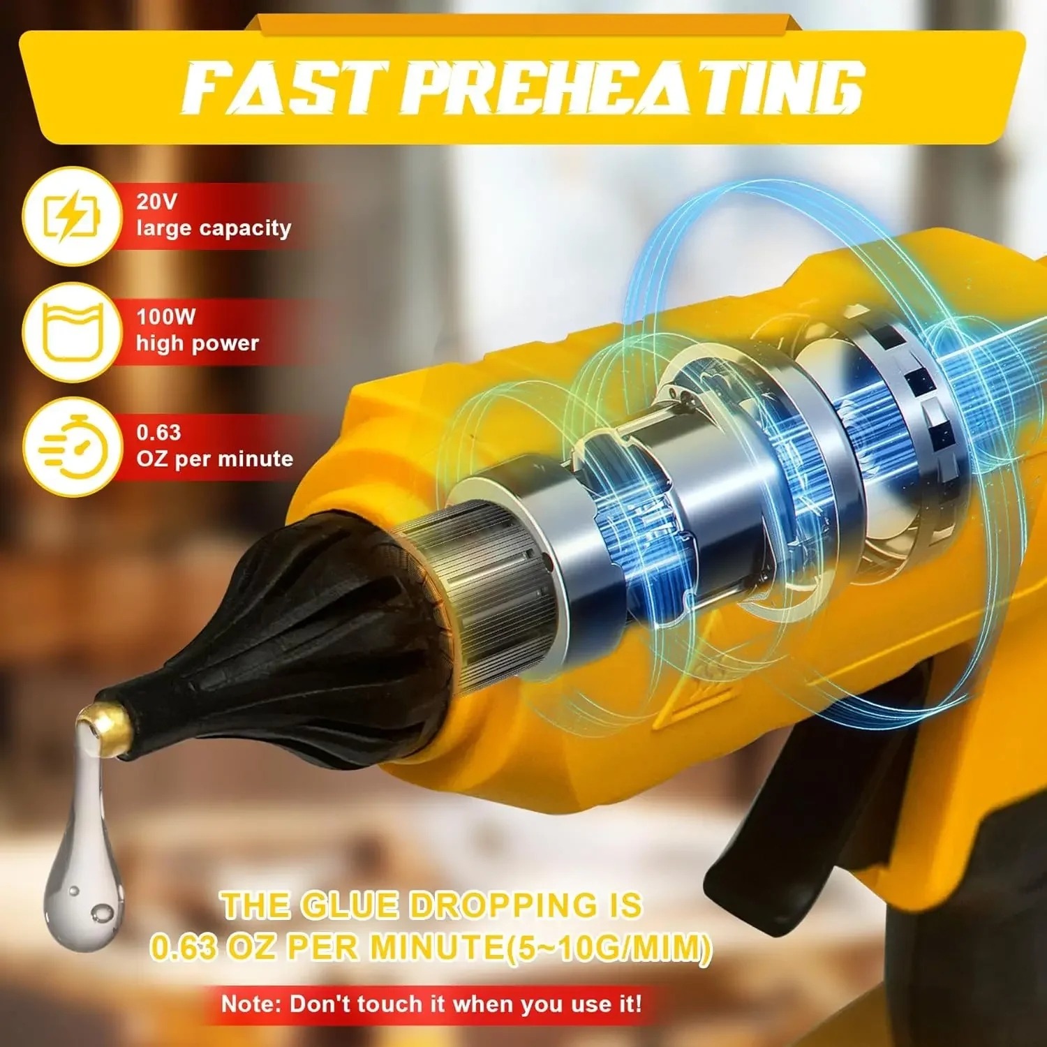 VESMATITY Electric Hot Glue Gu - Power Tools Battery Repair 评论和价格