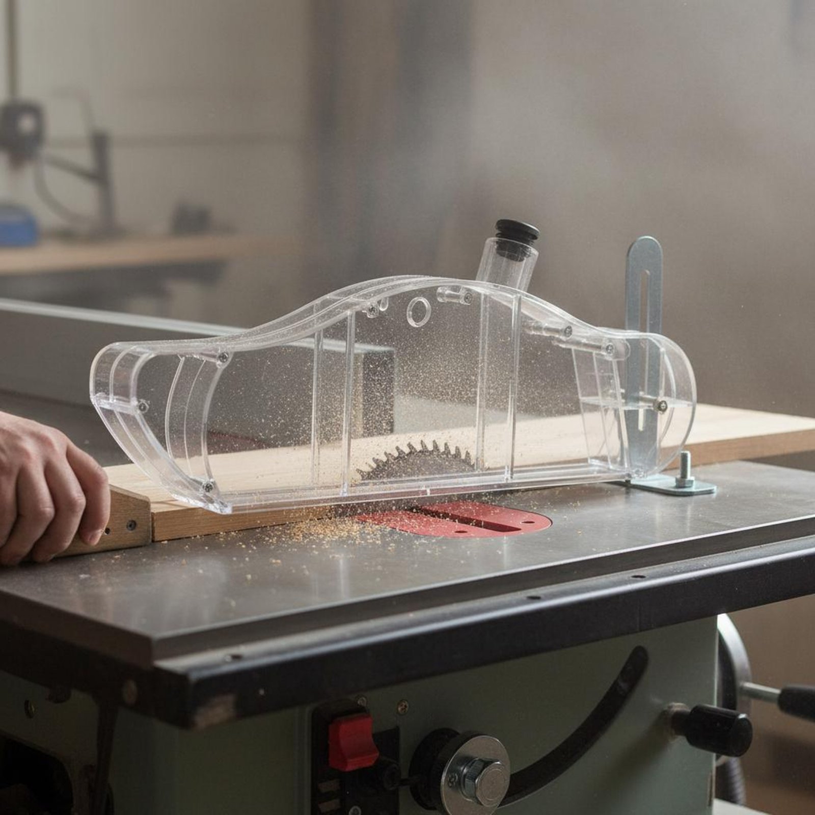 Table Saw Dust Guard Transpare - Power Tools Safety 评论和价格