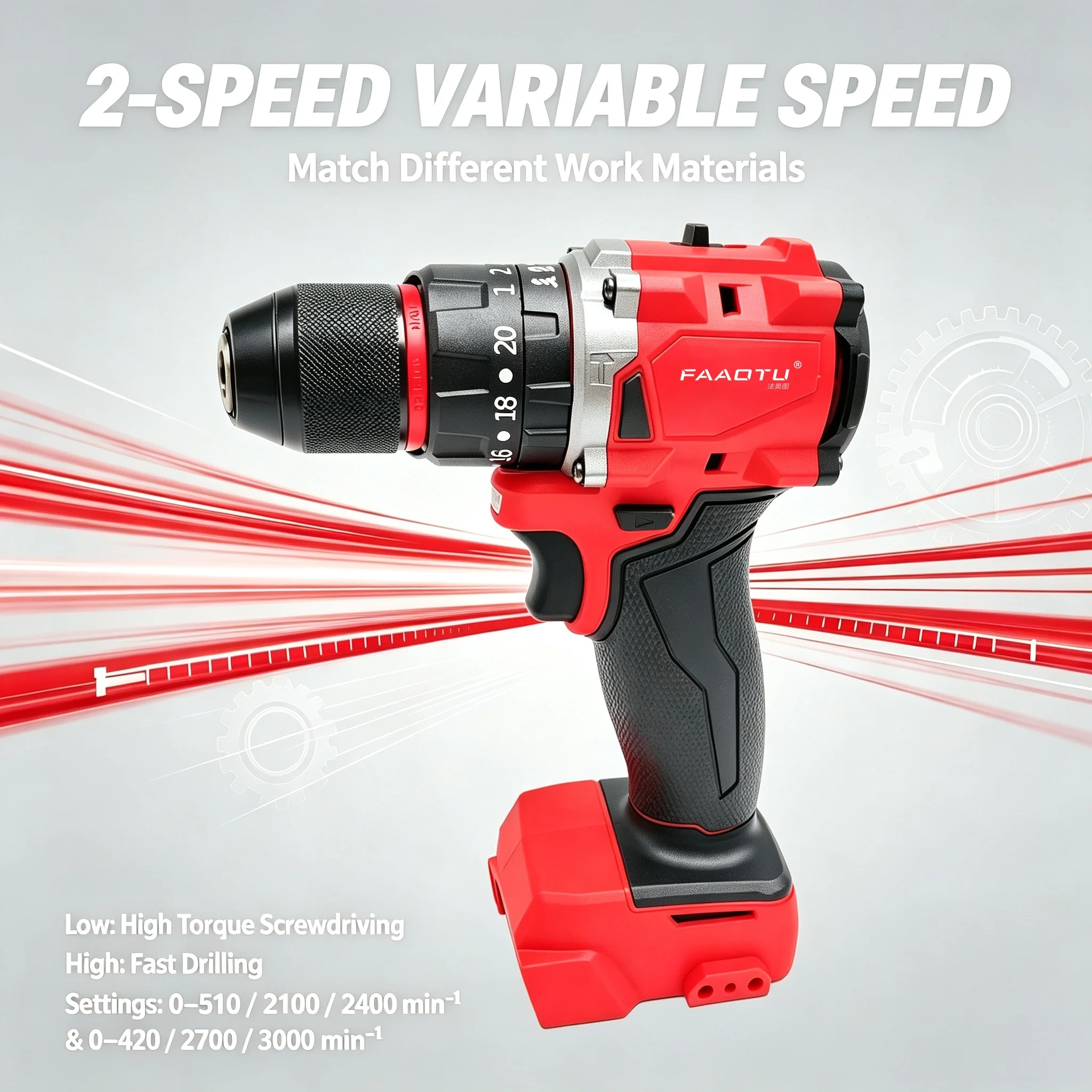 FAAOTU 18V Brushless Cordless  - Power Tools Set 评论和价格